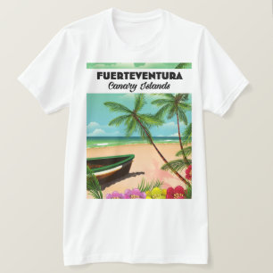 Fuerteventura Canary Islands Holiday postcard. T-Shirt