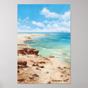 Fuerteventura Canary Islands Spain Travel Poster