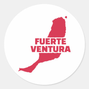 Fuerteventura Classic Round Sticker
