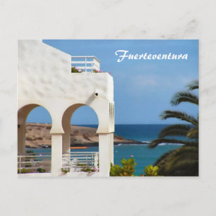 Fuerteventura Coastal Travel Art Postcard