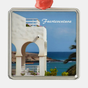 Fuerteventura Cork Coaster Metal Ornament
