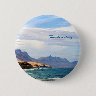 Fuerteventura Ocean Coast Travel Art 6 Cm Round Badge