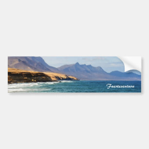 Fuerteventura Ocean Coast Travel Art Bumper Sticker