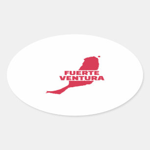 Fuerteventura Oval Sticker