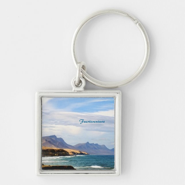 Fuerteventura, painting effect key ring (Front)