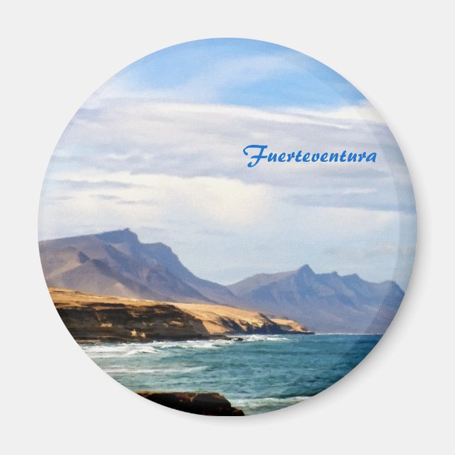 Fuerteventura, painting effect magnet (Front)