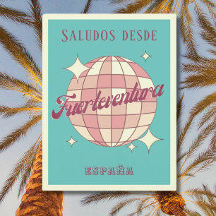 Fuerteventura Spain vacation retro Postcard