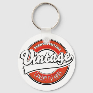 Fuerteventura spain vintage style logo key ring