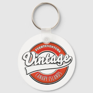 Fuerteventura spain vintage style logo key ring