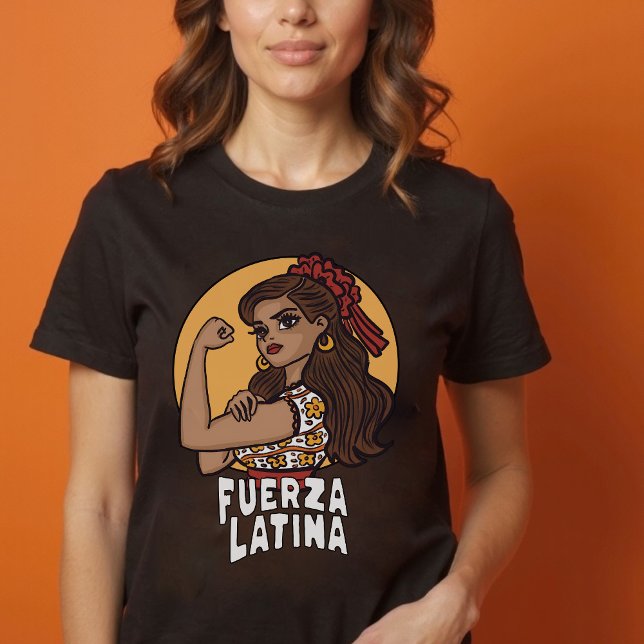 Fuerza latina hand drawn spanish shirt for her (Fuerza latina hand drawn spanish shirt for her)