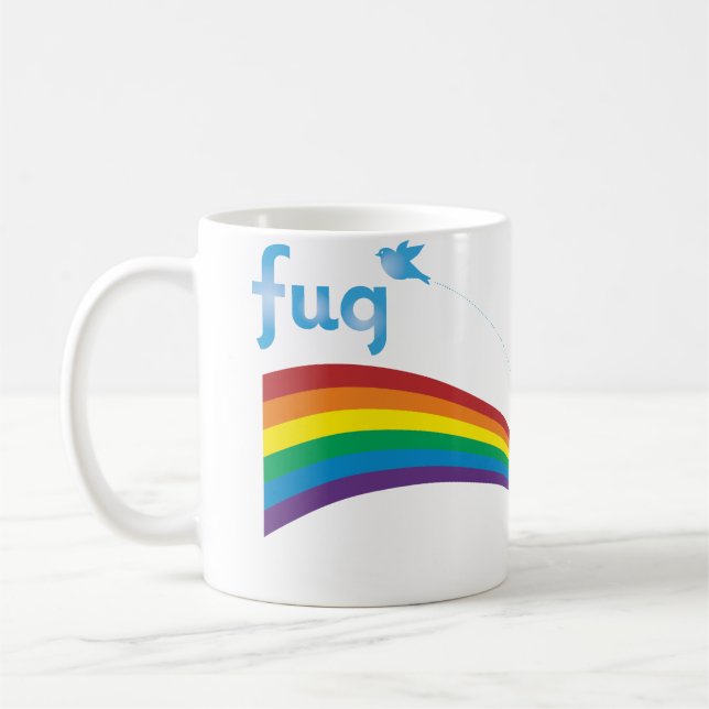 FUG Rainbow Swash Coffee Mug (Left)