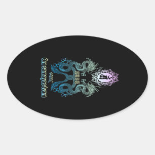 Fugen-bosatsu 2 oval sticker