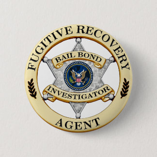 Fugitive Recovery Agent 6 Cm Round Badge