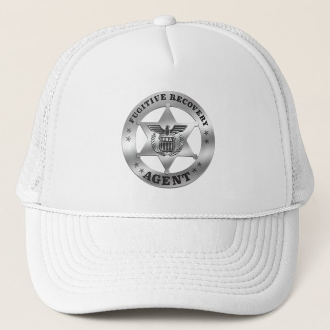 FUGITIVE RECOVERY AGENT BADGE BASEBALL HAT (Front)