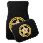 FUGITIVE RECOVERY AGENT BADGE CAR FLOOR MAT