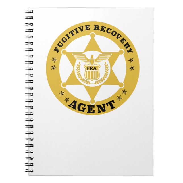 FUGITIVE RECOVERY AGENT BADGE NOTEBOOK (Front)