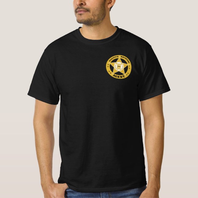 FUGITIVE RECOVERY AGENT BADGE T-Shirt (Front)
