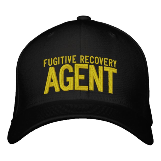 FUGITIVE RECOVERY AGENT EMBROIDERED HAT (Front)