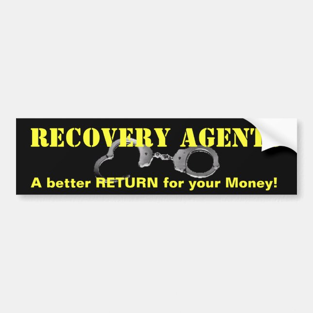 Fugitive Recovery Bumper Sticker (Front)