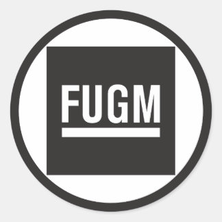 FUGM by SAB Round Stickers (No Copyline)