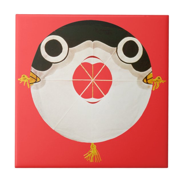 Fugu blowfish ceramic tile (Front)