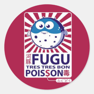 Fugu Classic Round Sticker