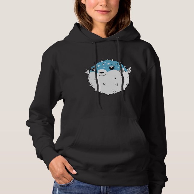 Fugu Puffer Fish Hoodie (Front)