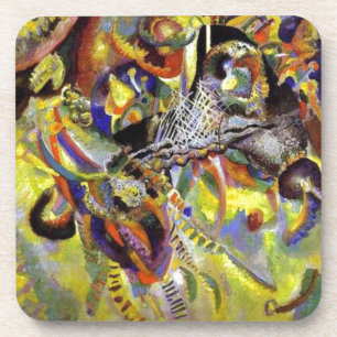 Fugue Abstract Painting by Kandinsky Coaster