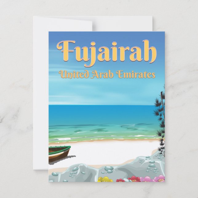 Fujairah United Arab Emirates beach poster (Front)