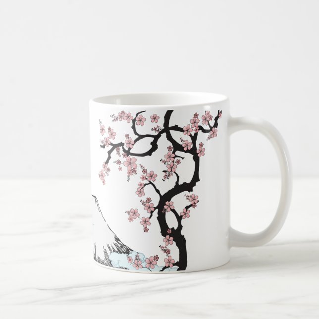 Fuji and Sakura Coffee Mug (Right)