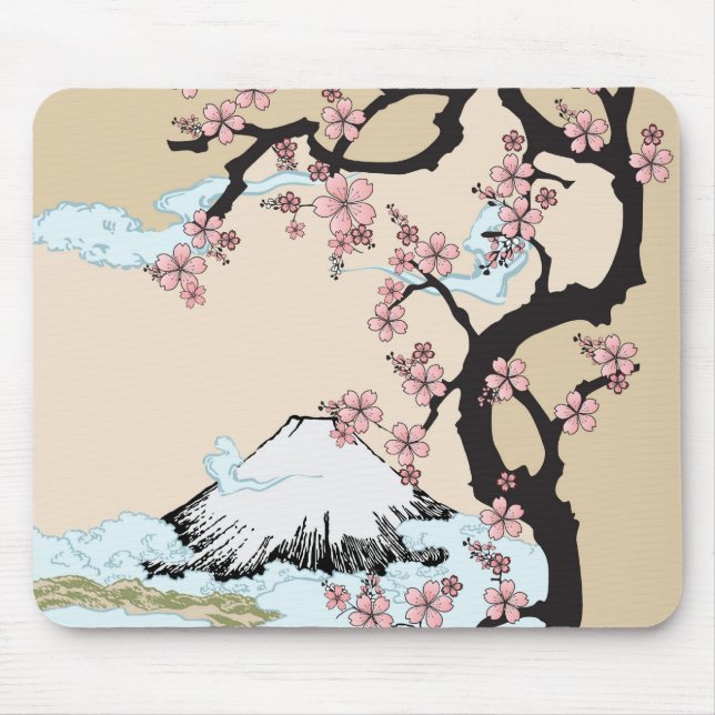 Fuji and Sakura Mouse Pad (Front)