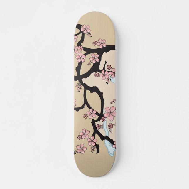Fuji and Sakura: skateboard (sakura version) (Front)