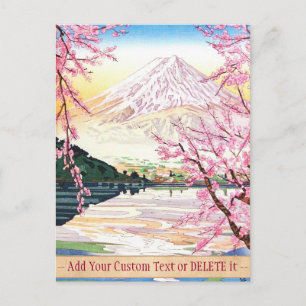 Fuji from Kawaguchi Okada Koichi shin hanga japan Postcard