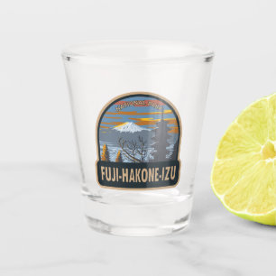 Fuji-Hakone-Izu National Park Japan Art Vintage Shot Glass