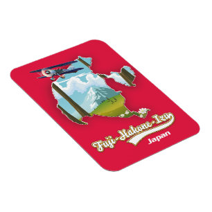 fuji hakone izu national park, japan map magnet