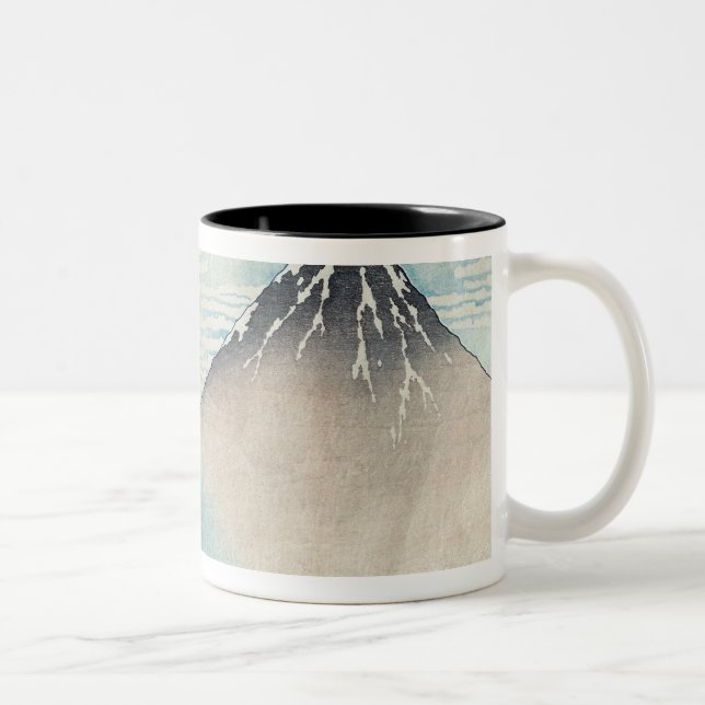 Fuji in Clear Weather' Two-Tone Coffee Mug (Right)