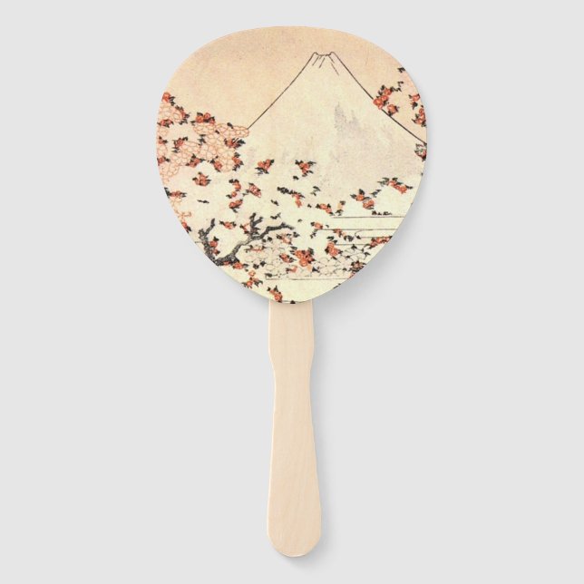 Fuji over Sakura Hand Fan (Front)