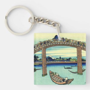 Fuji seen through the Mannen Bridge at Fukagawa Key Ring