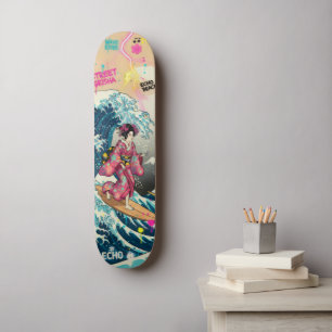 Fuji &Wave Skateboard Art – Japanese Spirit & Art