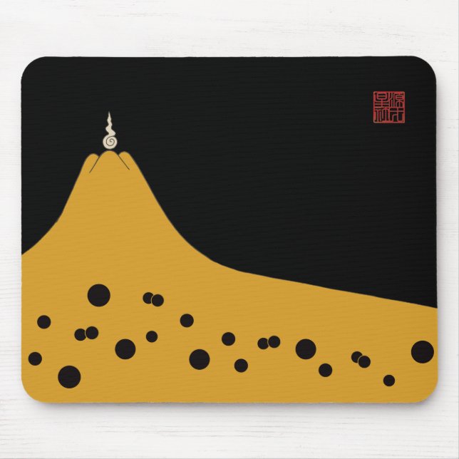 Fujigoshinkamonkurokirasya-Jinbaori Mouse Pad (Front)