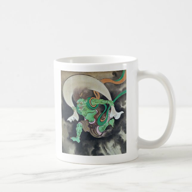 "Fujin Raijin-zu" by Kiichi SUZUKI, Suzuki Kiitsu  Coffee Mug (Right)
