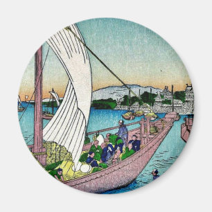 Fukeiga by Ando, Hiroshige Ukiyoe Magnet