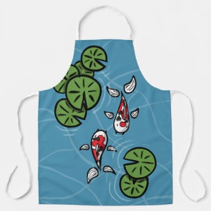 Fuku and Heiwa the Koi All-Over Print Apron