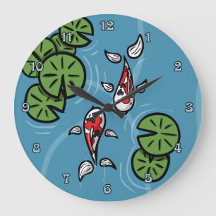 Fuku and Heiwa the Koi Clock