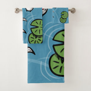 Fuku and Heiwa the Koi Towel Set