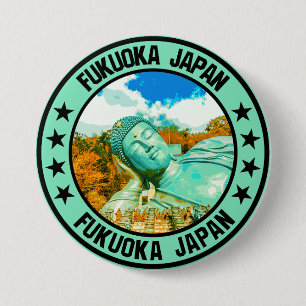Fukuoka 7.5 cm round badge