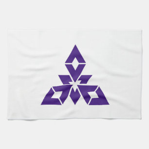 Fukuoka city flag Fukuoka prefecture japan symbol Tea Towel