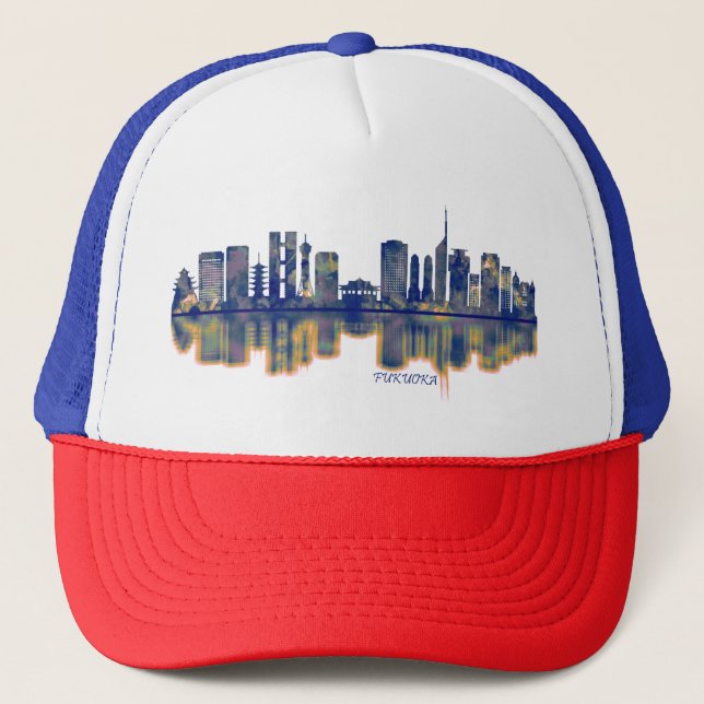 Fukuoka Skyline Trucker Hat (Front)