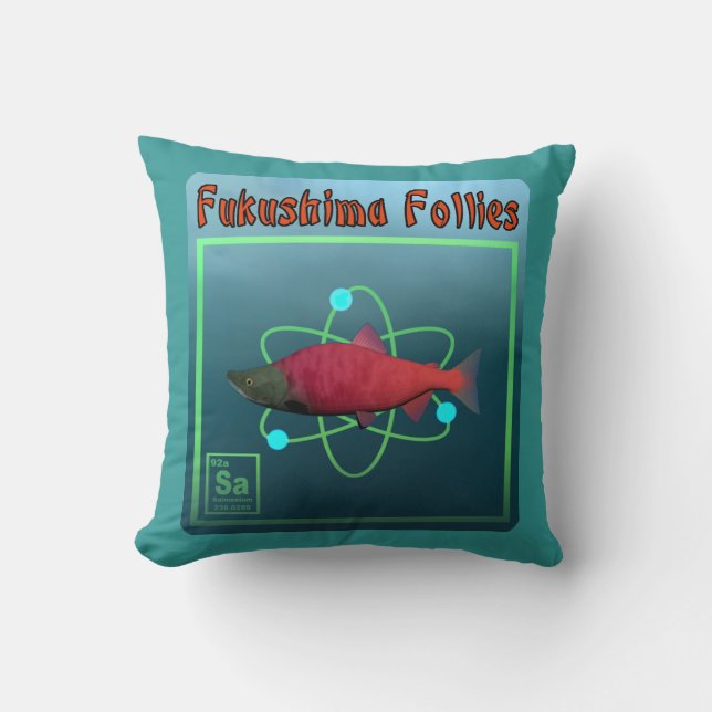 Fukushima Follies Cushion (Front)