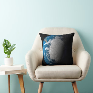 Ful Earth Showing Simulated Clouds Over Antarctica Cushion